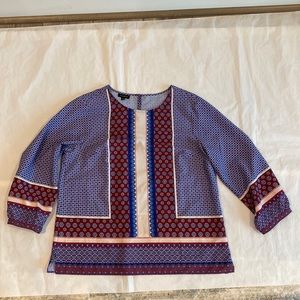 Talbots Womens 3/4 Sleeve Shirt Size Medium